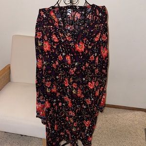 Floral long sleeve dress